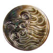 Natural round blacklip w/ carving Shell Pendant Shell Pendant
