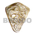 Natural blacklip w/ carving 45mm Shell Pendant Shell Pendant