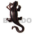 Natural black tab lizard carving Shell Pendant Shell Pendant