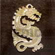 Natural dragon  MOP carving Shell Pendant Shell Pendant
