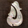 Natural hook MOP 40mm pendants Shell Pendant Shell Pendant