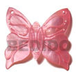 Natural pink hammershell 50mm butterfly Shell Pendant Shell Pendant