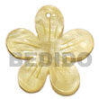 Natural 40mm yellow flower hammershell Shell Pendant Shell Pendant