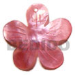 Natural 40mm pink flower hammershell Shell Pendant Shell Pendant