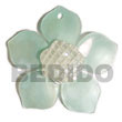 Natural 45mm turquoise hammershell flower Shell Pendant Shell Pendant