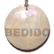 Natural round green shell cracking Shell Pendant Shell Pendant