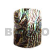 Natural rectangular dog tag paua Shell Pendant Shell Pendant