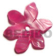 Natural hammershell flower w/ 2mm Shell Pendant Shell Pendant