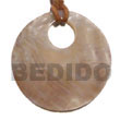 round 42mm hammershell w/ Shell Pendant