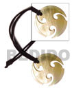 Natural 45mm round ninja MOP Surfers Necklace Surfers Necklace