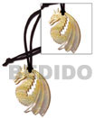 45mm carved dragon MOP Surfers Necklace
