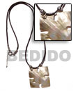 Natural 40mm blacklip puzzle on Surfers Necklace Surfers Necklace