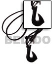 Natural black carabao horn hook Surfers Necklace Surfers Necklace