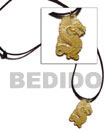 MOP dragon leather thong Surfers Necklace