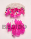 angle fish pink capiz Wind Chimes Chandeliers