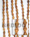Natural bayong double cones Wood Beads Wood Beads
