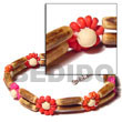 Natural 2 rows sig-id wood Wooden Bracelets Wooden Bracelets