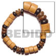 Natural elastic wood and coco Wooden Bracelets Wooden Bracelets