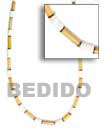 bamboo and shells alternate Natural Combination Necklace