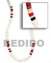 shell colored combination necklace