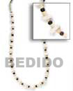 coco and white shell Natural Combination Necklace