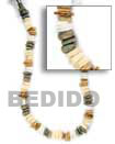 sq. cut khaki necklace