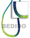 graduated tye dye necklace