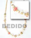 coco and shell alternate Natural Combination Necklace