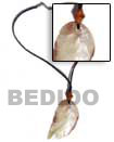 leather thong shell necklaces