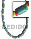 green wood tube necklace Natural Combination Necklace