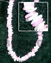 sq. cut white shell Shell Necklace