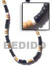 4-5 mm coco pukalet Natural Combination Necklace