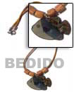 fish pendant w/ inlay Natural Combination Necklace