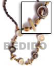 4-5 mm pukalet black Natural Combination Necklace