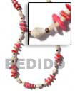 white square cut in Natural Combination Necklace