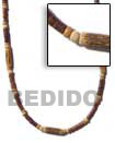 wood tube necklace