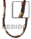 wood tube necklace Natural Combination Necklace