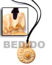 leather thong w/ cone Leather Necklace