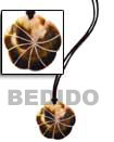 leather thong w/ black Leather Necklace