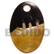 MOP oval w/ skin Shell Pendant