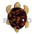 MOP turtle w/ cowrie Shell Pendant