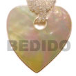 heart MOP w/ large Shell Pendant