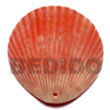 dyed in red piktin Shell Pendant