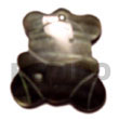 black lip teddy bear Shell Pendant