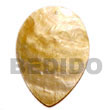 MOP inverted teardrop oval Shell Pendant