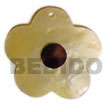 scallop MOP flower w/ Shell Pendant