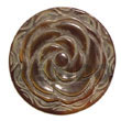 40mm round brownlip w/ Shell Pendant