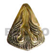 blacklip pointed teardrop w/ Shell Pendant