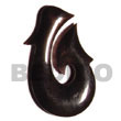 horn fish hook 45mm pendants