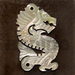 natural jewelry natural fashion dragon carving MOP 45mm Shell Pendant Shell Pendant